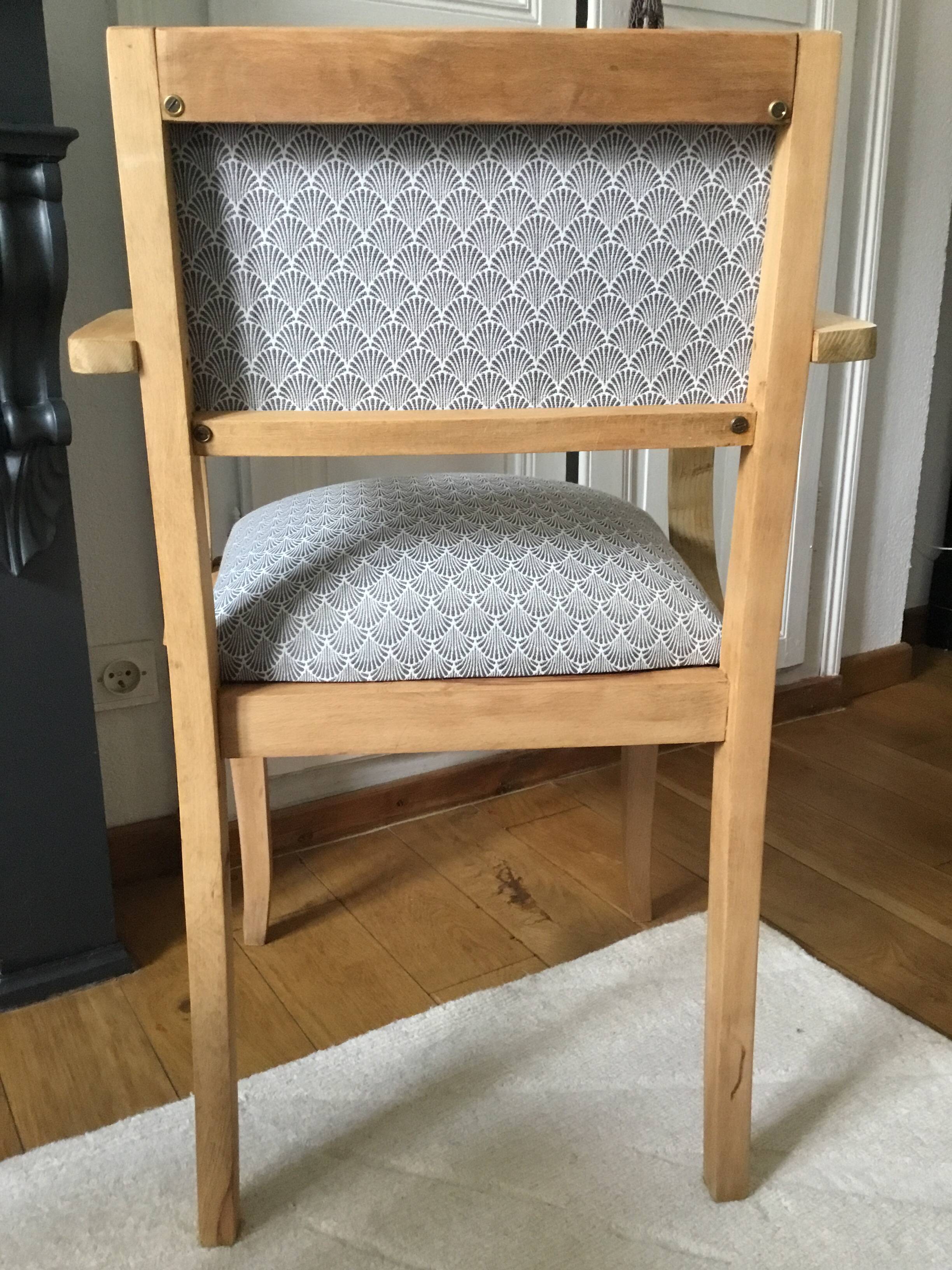 Vintage bridge armchair