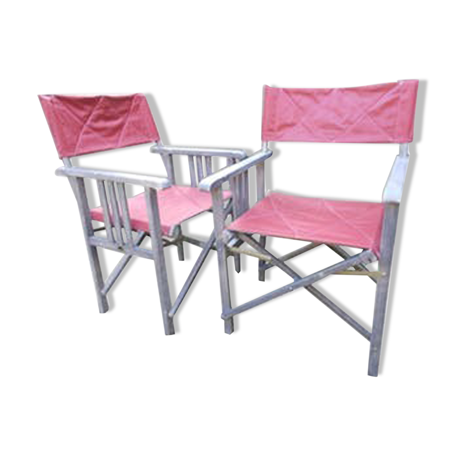 Paire de fauteuils pliables