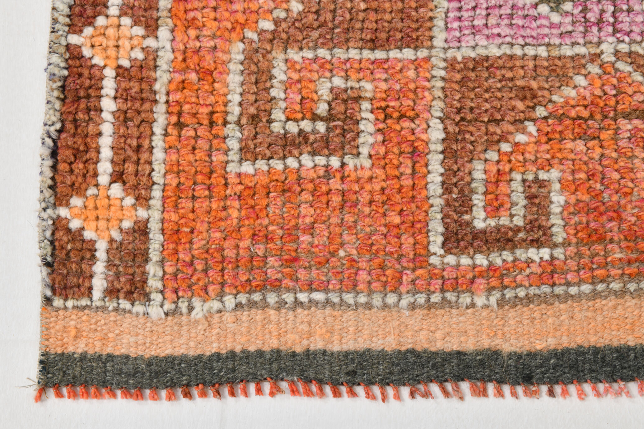 3x10 contemporary oushak runner rug, 86x302cm