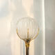 Brass and glass floor lamp by Angelo Brotto for Esperia Italia Anni '60
