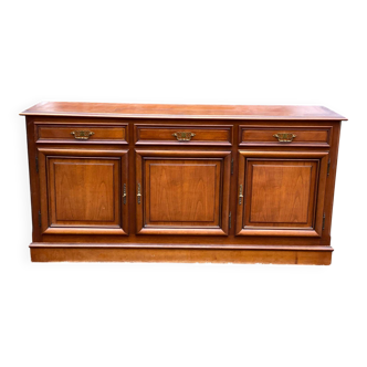 Louis Philippe wooden enfilade with 3 doors, 235cm, 1960.