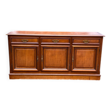 Enfilade Louis Philippe en bois 3 portes 235cm 1960