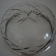 Bowl in crystal cut and massive silver
