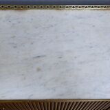 Mahogany curtain coffee table, Louis XVI style – mid-19th century