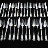 Empire style housewife in silver metal