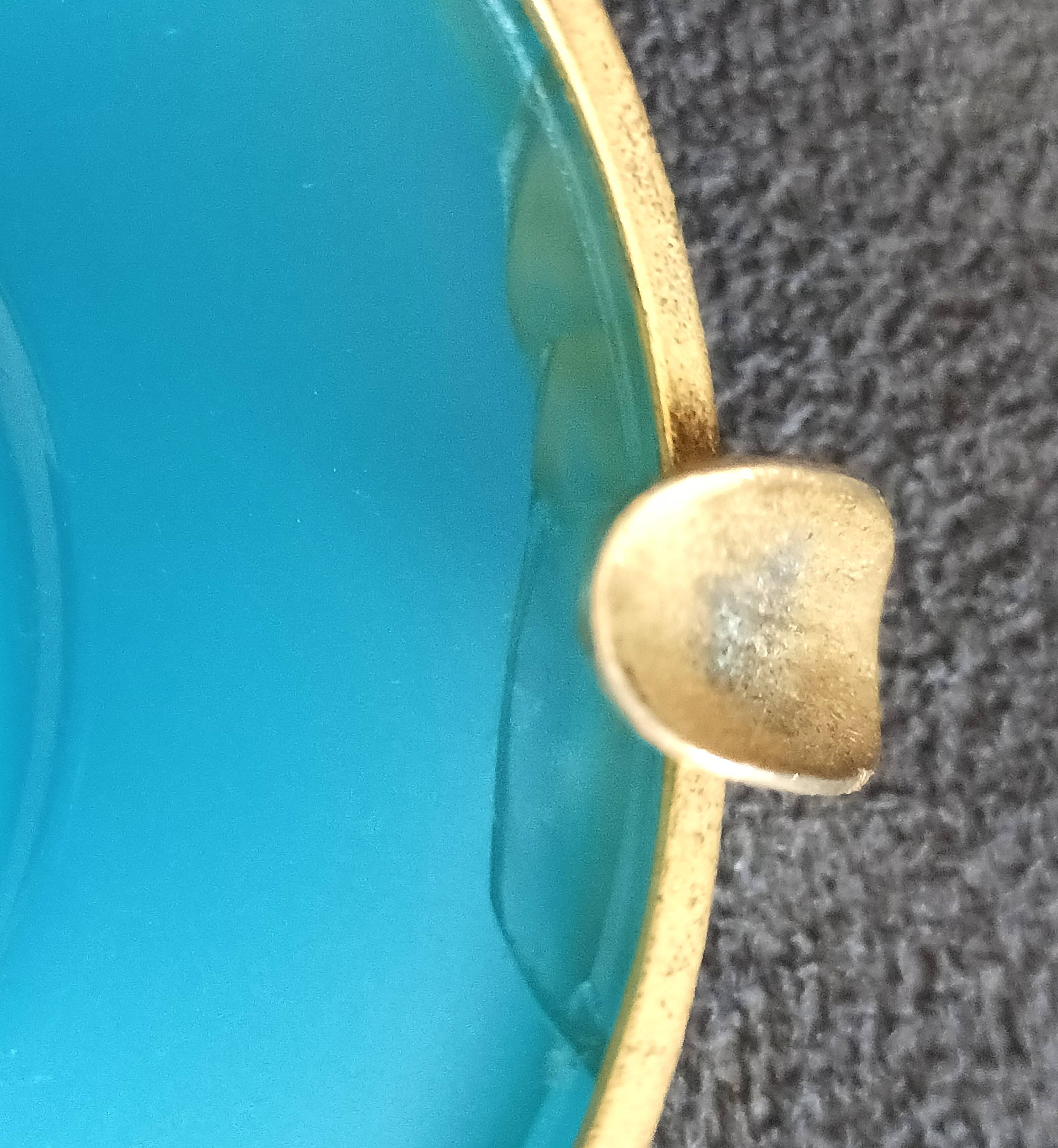 Paire de cendriers V.N.C. « Opaline de Venise »–Murano, Italie, années 1970