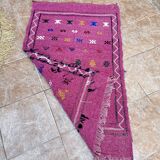 Moroccan Hanbel kilim rug, velvet rug, Moroccan Hanbel, Moroccan rug, Moroccan carpet.