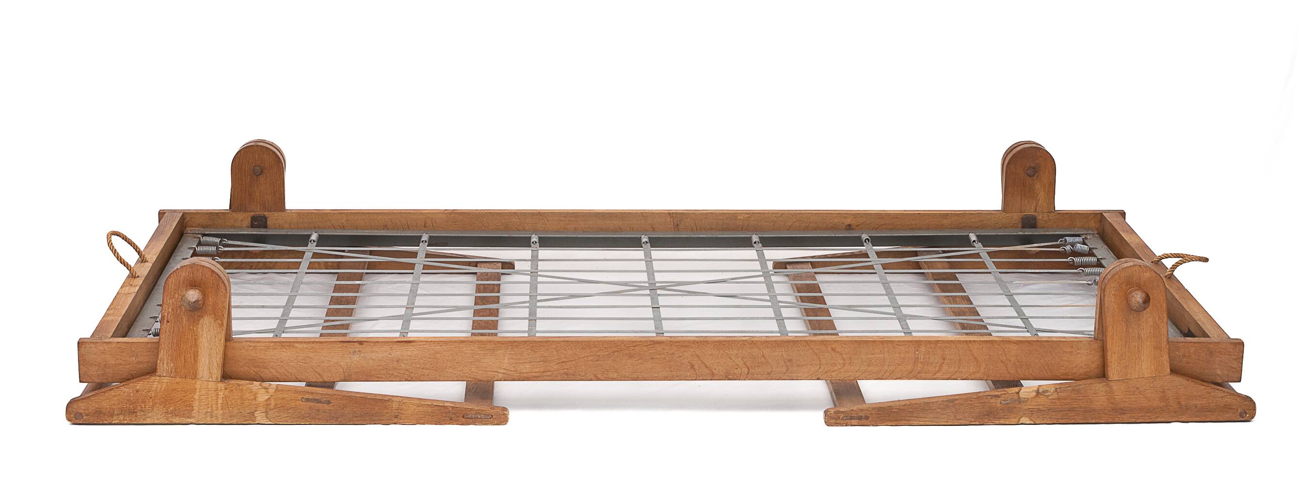 Antique folding daybed by Guillerme and Chambron