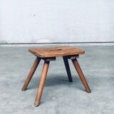 Folk Art Handmade Milk Stool, Late 1800s