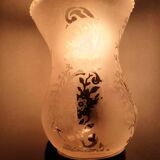 Pair of vintage chrome wall sconces