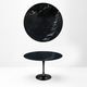 Original Knoll Tulip dining table (120cm) Nero Marquina glossy LIKE NEW!
