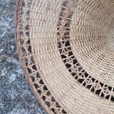 suspension en rotin vintage