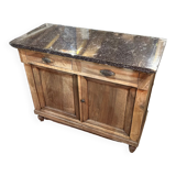 Parisian sideboard in walnut marble top