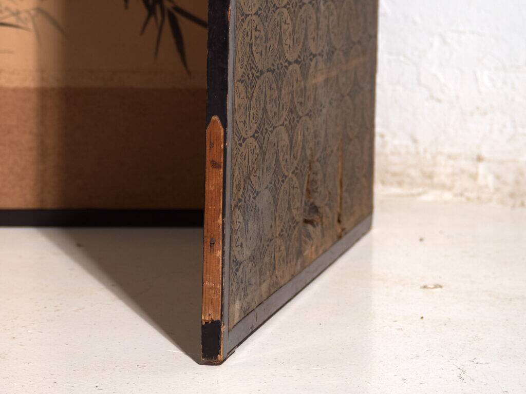 Antique Japanese six-panel screen with box – Japan, circa 1900