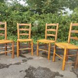 Set of 4 mulched chairs by Georges Robert