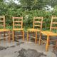 Set of 4 mulched chairs by Georges Robert