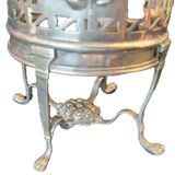 Antique Victorian Sheffield Silver Plated Raised Wine Bottle Holder Coaster