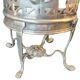 Dessous de verre antique victorien en plaqué argent avec support pour bouteille de vin en relief de style Sheffield