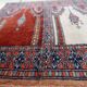 Handmade vintage Pakistani Lahore prayer rug 58cm x 60cm, 1960s