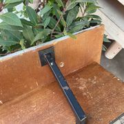Wood and iron shelf