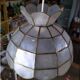 Suspension nacre laiton ancien