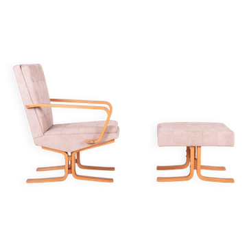 Set of Mid-Century Lounge Set in Oak, 1960s
