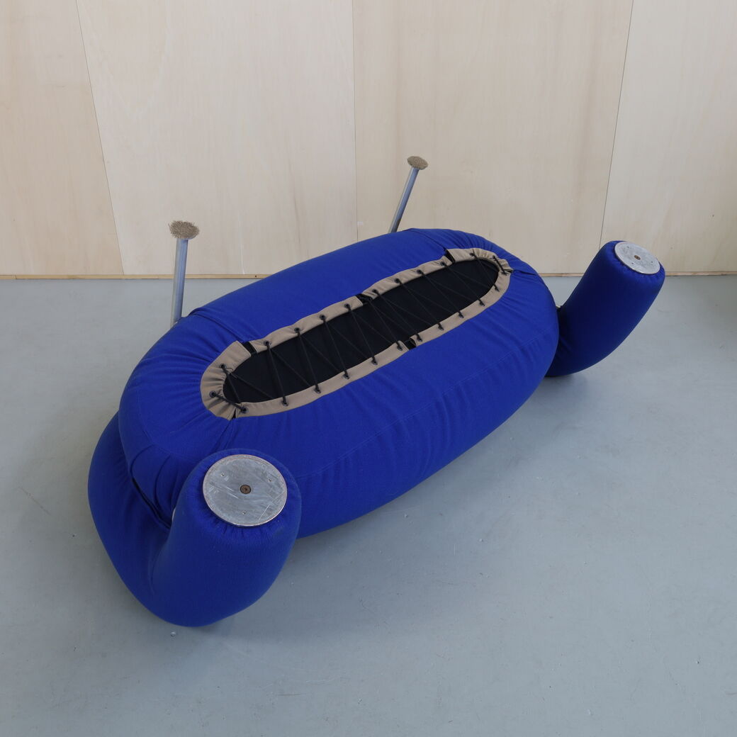 Rare Postmodern Sofa “Tube” by Carlo Bartoli for Rossi di Albizzate, 1990s