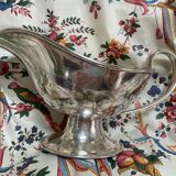 Saucière en métal argenté ancienne estampillée Birks