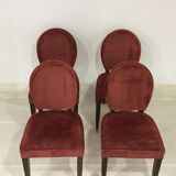 Dining room chairs art deco House Leleu 1940' France (set of 4)