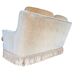 Vintage beige two-seater sofa with fringes