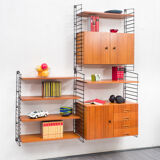 Wall shelf, teak, 60s, two boxes