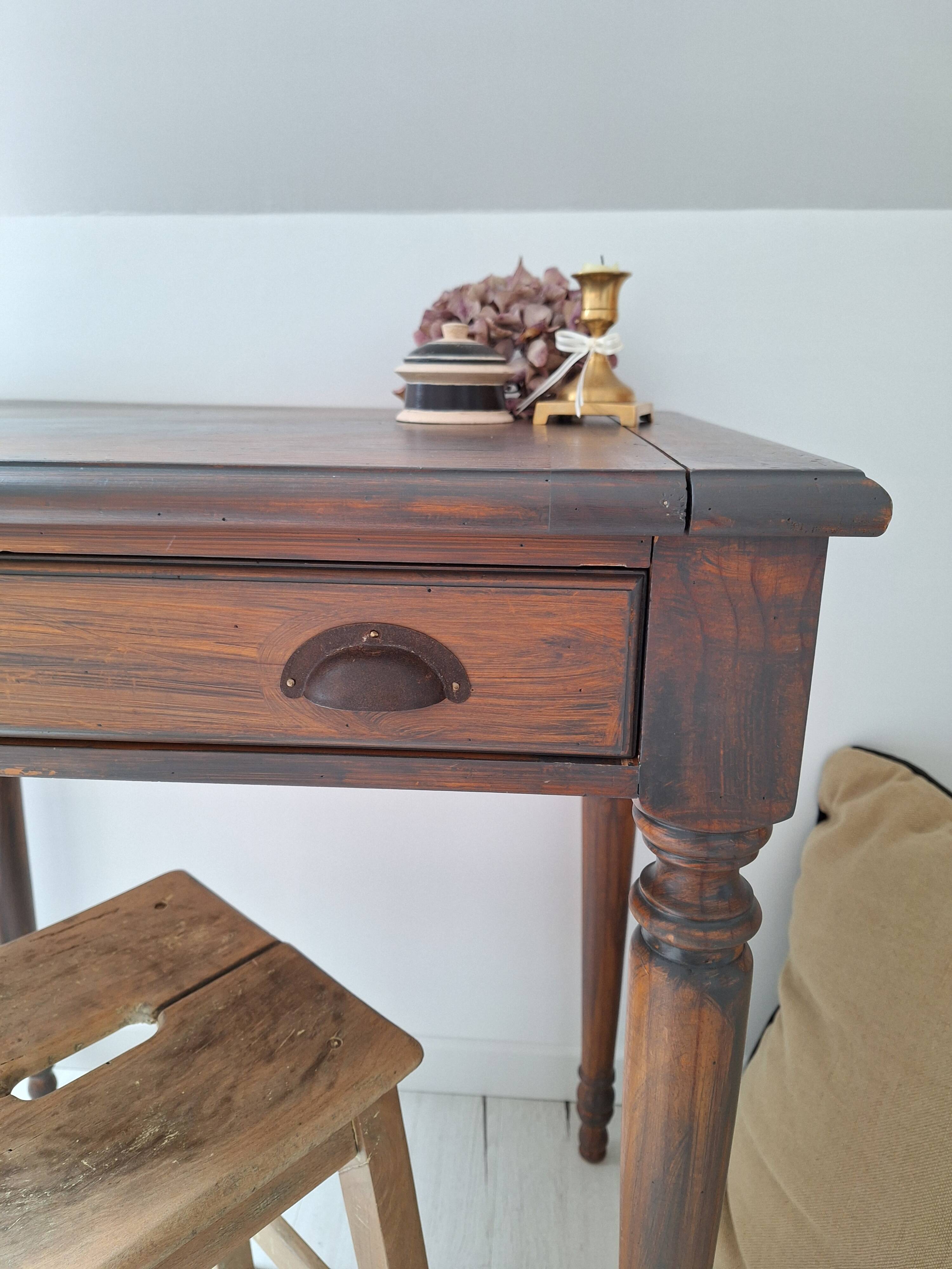 Solid wood desk / side table