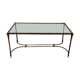 Table basse en bronze doré 1960