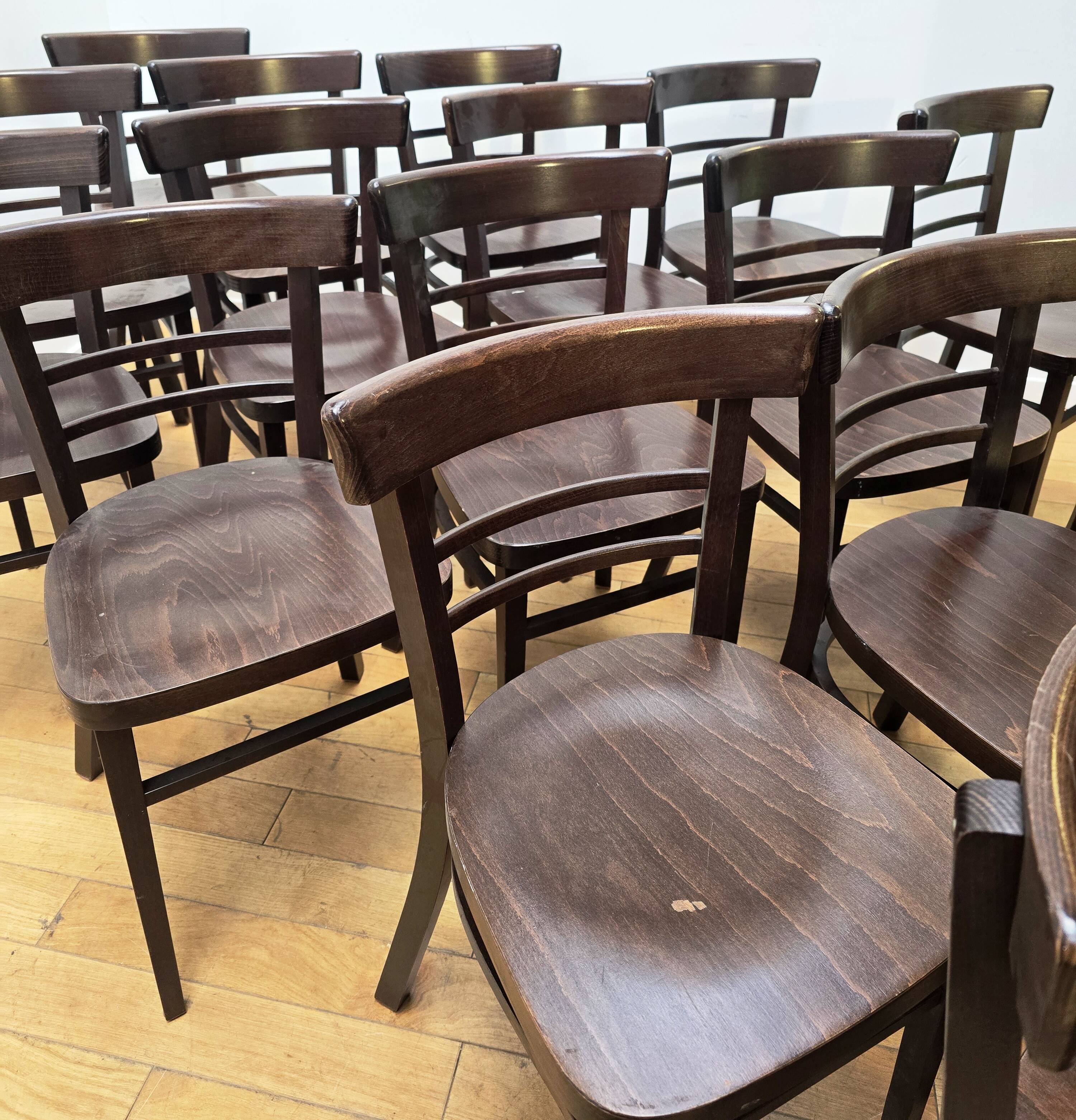 Set of 20 bistro chairs