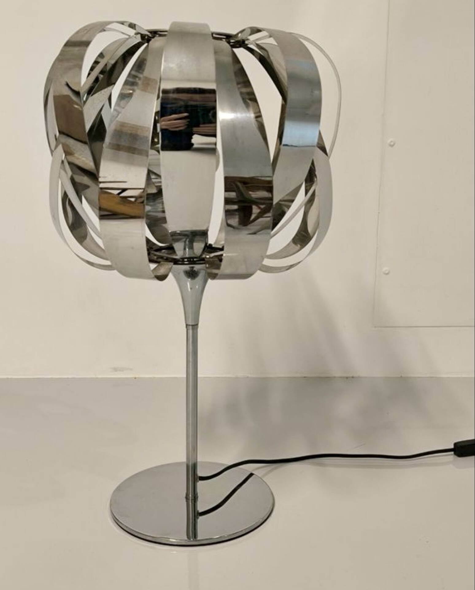 Chrome lamp "Eres" – Seylumière, France, 1970s