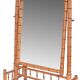 Bamboo-style psyché mirror in the Napoleon III style.