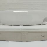 Two wall shelves ceramic glazed white vintage