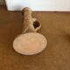Pretty sandstone candle holder with handle