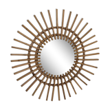 Rattan sun mirror, 55 cm