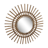 Rattan sun mirror, 55 cm