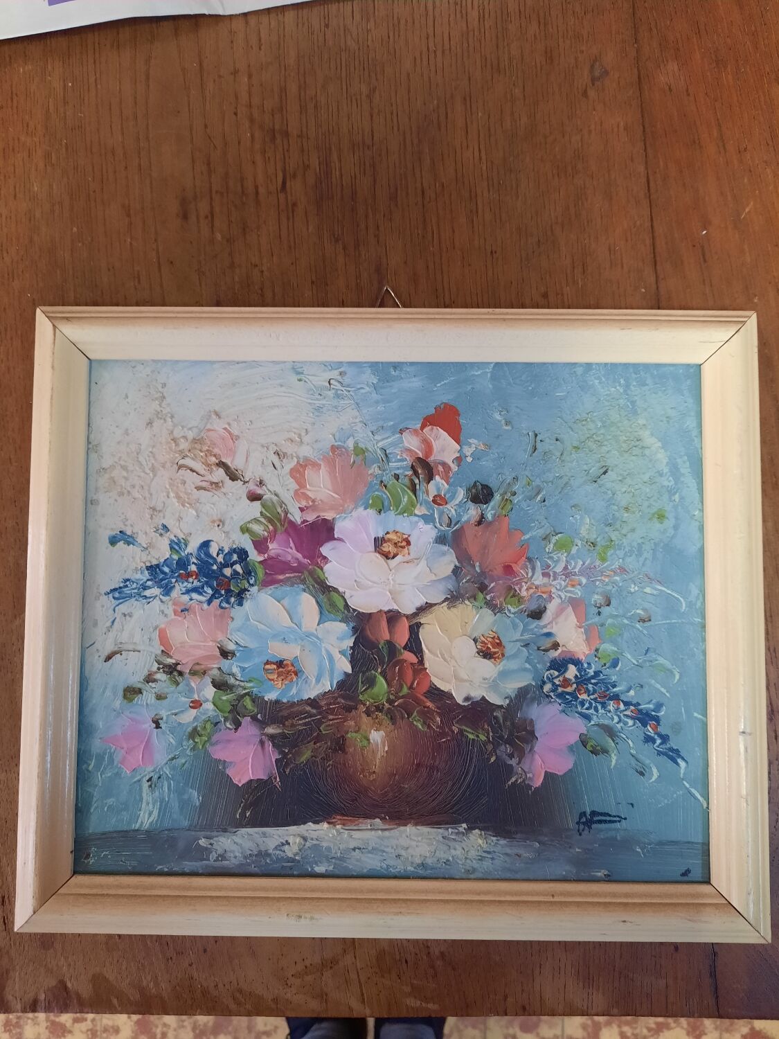 Painting flowers in a vase