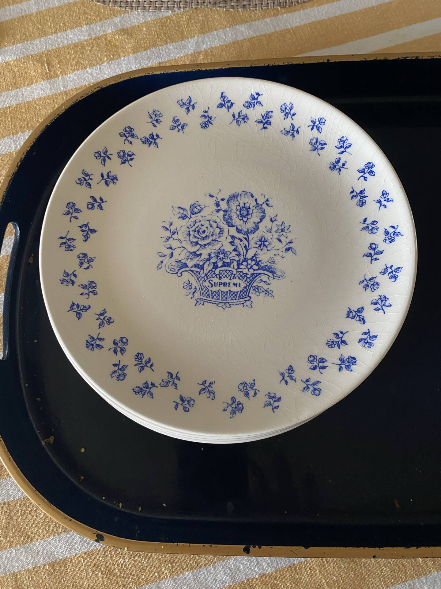 6 dessert plates Gien