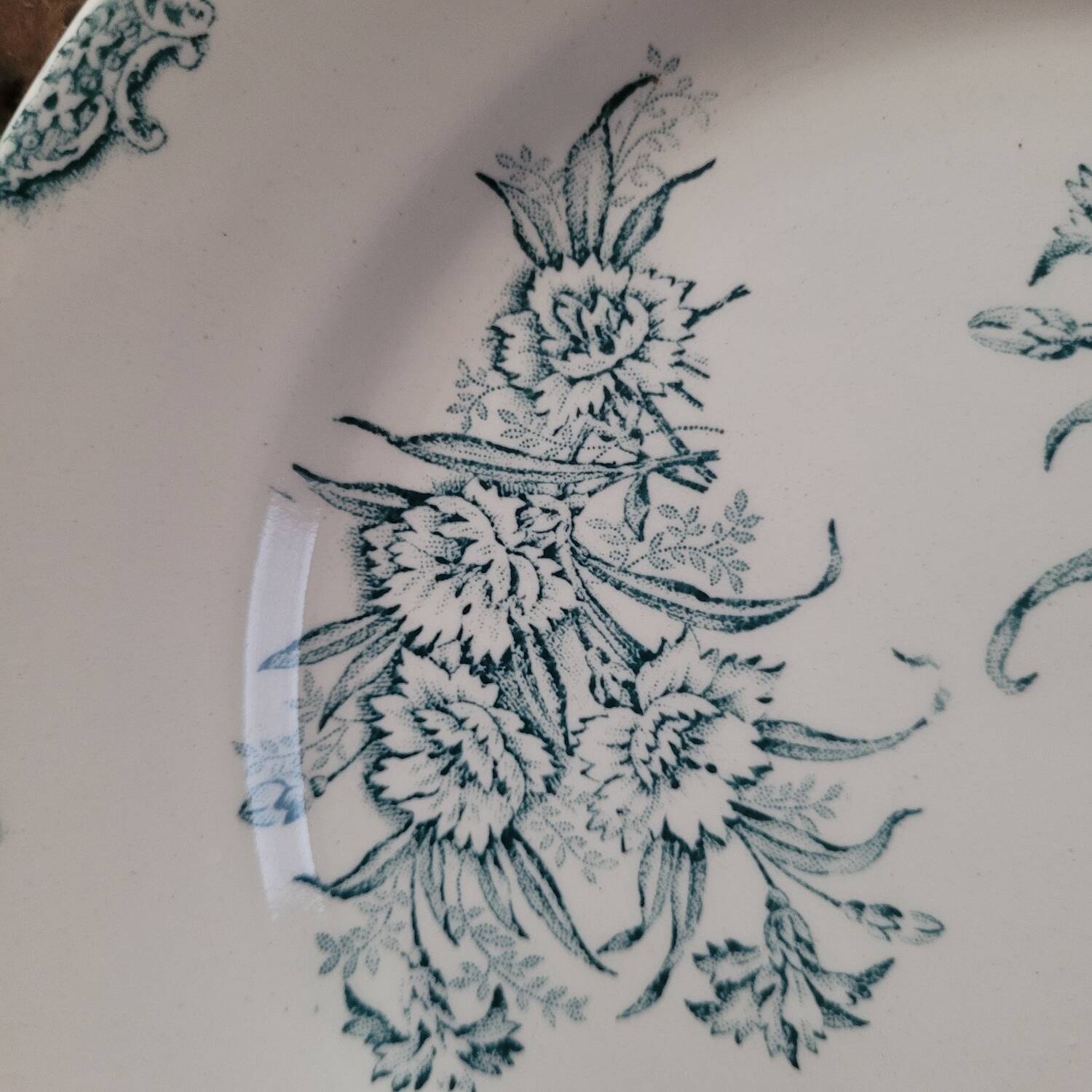 Assiette ancienne Terre de Fer – Clairefontaine – Léon Graves – décor