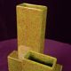 Geometric Twin-Column Ceramic Vase Space Age, Italy 1970