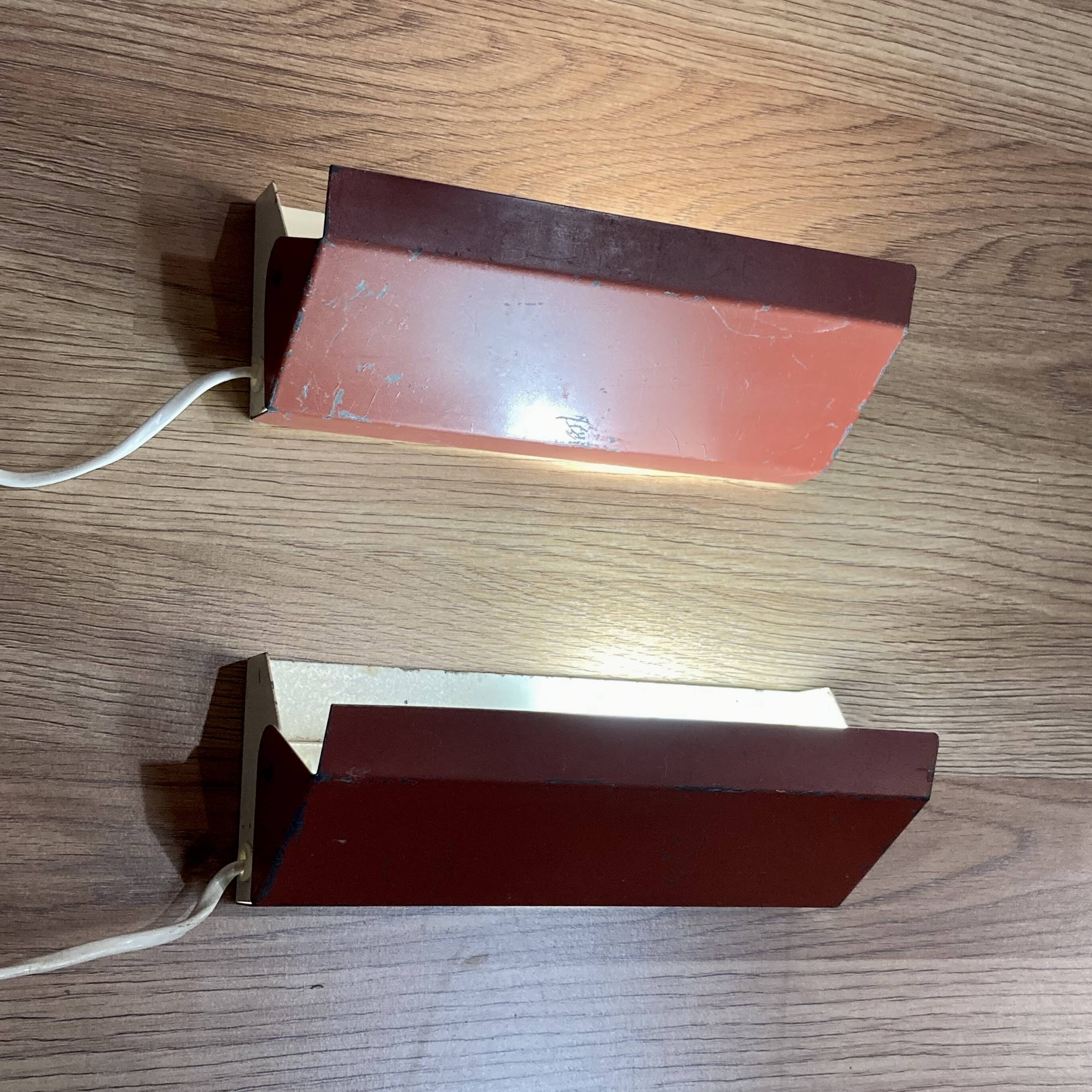 A PAIR OF MODULAR WALL LIGHTS 1950.