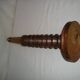 Charles Dudouyt style lamp in turned wood from the 1940s