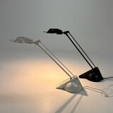 Set of 2 postmodern design desk lamps, 1980s