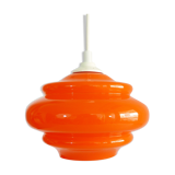 Orange opalin hanging lamp