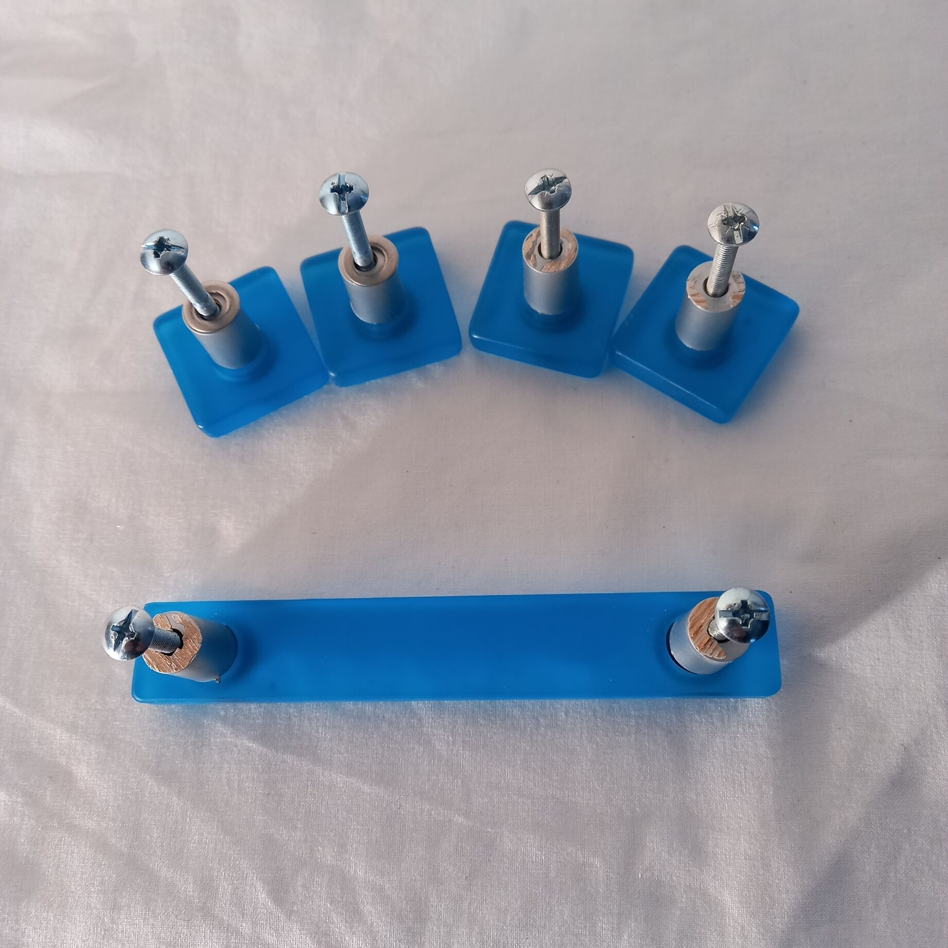 Turquoise resin door handle and knobs for furniture