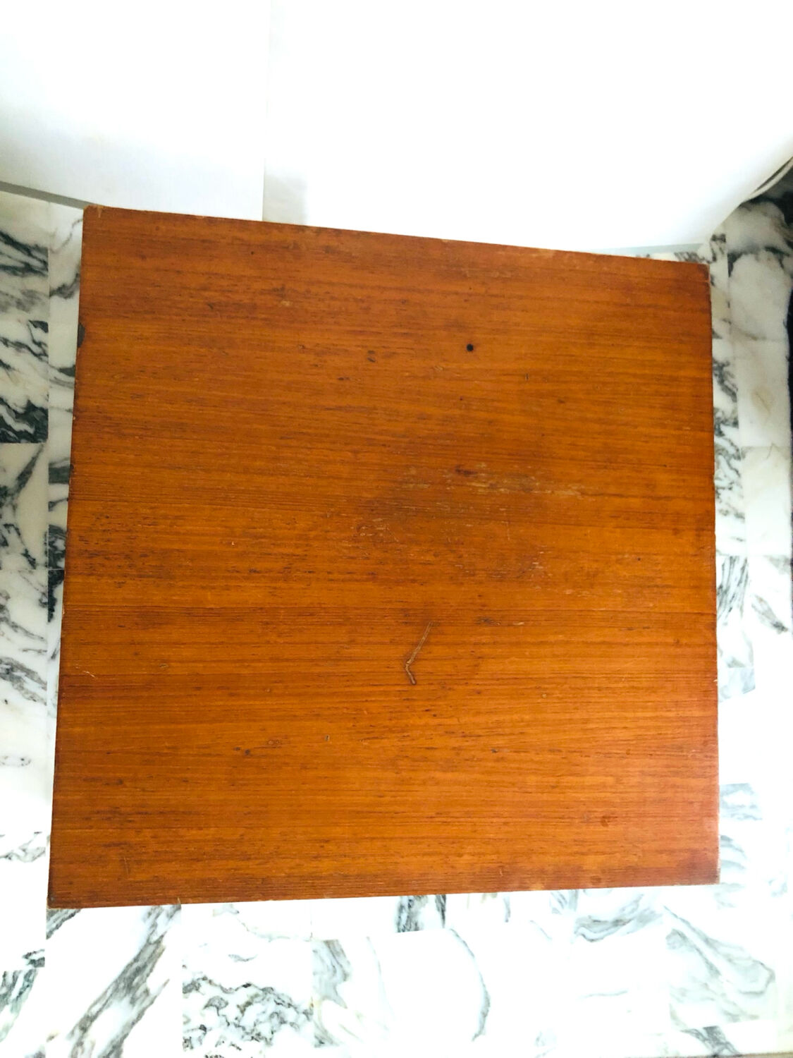 Modernist coffee table in chrome and solid wood - Bauhaus